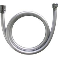 Nemo Spring Flussio flexible de douche raccord universel 1/2 antitorsion anti-rayures anti-pli flexible en plastique lisse 1500 mm chrome