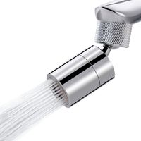 Aérateur de robinet femelle à double fonction 1,8 GPM, angle de rotation extra large, pour évier de cuisine, accessoire de douchette pivotante à 360°