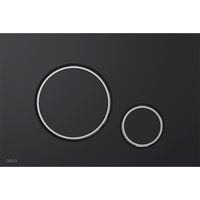 Botón de control PARA sistemas ocultos, negro mate/cromo brillante