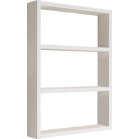Wandregal aus Holz "PR1" - 43 x 9 x 60 cm - Weiß