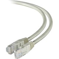 Patchkabel RJ45 CAT6 schnelles Netzwerkkabel, ideal für Computer-Verbindungen, grau 5m