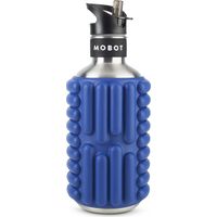 Bouteille de sport - Mobot - Fonction 2 en 1 rouleau de massage - Bleu