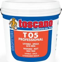 Pittura opaca per pareti e soffitti interni t 05 professional 14 lt