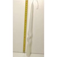 Candela da candelabro bianca per addobbi natalizi centro tavola natalizio decorazioni 30 cm