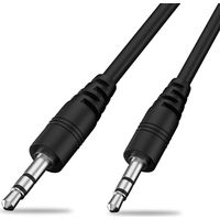 Cable de audio estereo jack 3.5 macho-macho 3 M Negro