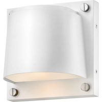 Elstead Scout Applique murale d'extérieur 1 lumière, petite, blanc satiné, IP44