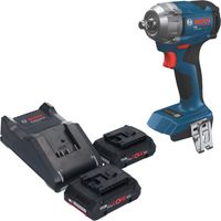 Visseuse à chocs sans fil Bosch GDS 18V-350 Professional 18 V, 350 Nm, 1/2", sans balais + 2 batteries ProCORE 4,0 Ah + chargeur