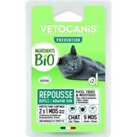 Vetocanis modèle bio pipettes antiparasitaires chat