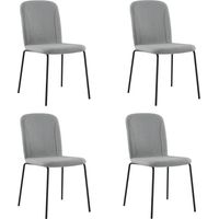Lot de 4 Chaises de Salle à Manger, Chaise Scandinave, Chaise Moderne