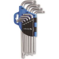 9-teiliges Sechsrundschlüssel-Set HT1W814 Winkelschlüssel T10 - T50 Sechsrund