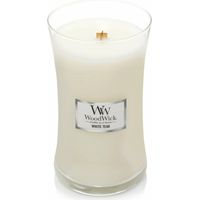 WoodWick White Teak bougie parfumée design sablier