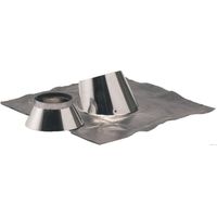 Solin de toit inox 30° à 45° – Collet Duoten Ø150/200 – Pour chaudières étanches à granulés de bois – Bavette en plomb 800 x 800