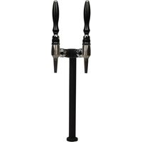 Shurity Fit Colonnina Meccanica 2 vie Nero Opaco con rubinetti Cromati