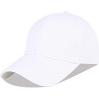 Casquette de Baseball 100% Coton Hommes Classique réglable Casquette (Structure Blanche)