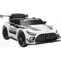 Mercedes-Elektroauto, Aufsitzauto für Kinder, 12V Batterie, LED-Lichter, Musikfunktion, Hupe, 3-8 Jahre, Weiß