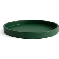 Sottovaso decorativo per vasi "Vertigo" monocolore per arredo esterno e interno -Tortora / Ø 40 cm