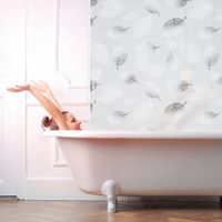 Store enrouleur gris hydrofuge pour salle de bain