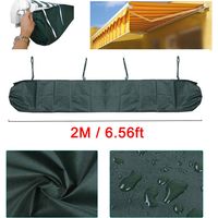 Housse de protection pour auvent, housse anti-poussière pour auvent de terrasse, housse de rangement pour auvent de terrasse, protection hivernale étanche,2m,Vert