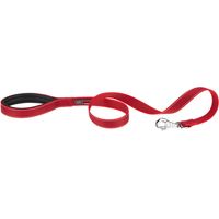 Ferplast DAYTONA DELUXE G Laisse réfléchissante pour chiens avec porte-sachets hygiénique inclus. Variante G25/120 - Misure: 25 mm x L 120 cm - Rouge