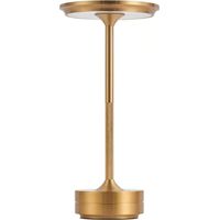 Lampada da tavolo senza fili a batteria ricaricabile, batteria da 2600 mAh, 3 modalità colore, attenuazione continua con tocco, lampada moderna da scrivania/letto/stanza dei bambini (Oro)