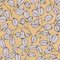 Country style wallpaper wall Profhome 791483 hot embossed non-woven wallpaper slightly textured with floral ornaments matt yellow light grey blue 5,33 m2