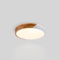 Plafón LED Techo CCT 24W - Madera Y Policarbonato - Ø40cm -