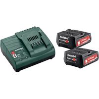 12V Energiepaket 2er-Pack 12 Volt Akkus + Ladegerät - 2 x 2,0 Ah Li-Power, SC 30 Metabo