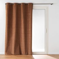 Rideau Occultant en Velours "Olympe" 140x260cm Camel