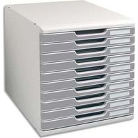 Module de classement Exacompta Modulo 10 tiroirs - gris
