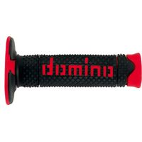 Manopole Domino Off Road a piramide a due componenti, nero/rosso