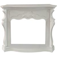 Cornice per camino rivestimento in legno L123xP39xH100 Parigi Bianco