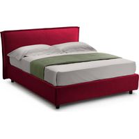 Französisches Bett Brienza, Matratze inklusive, Rot