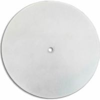 Vetro rotondo curvo opaco con foro centrale 30 cm LB 529523