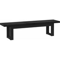 vidaXL Banc de salle à manger NOAIN 180 x 41 x 45 cm Pin massif Noir