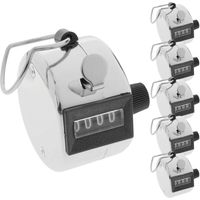 Compteur de flux de personnes manuel à 4 chiffres, compteur mécanique, débitmètre de personnes en métal, table de compteur de flux de passagers, 2 ensembles-DOU