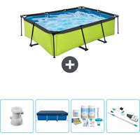 Exit-toys Piscina Exit Rettangolare - 220x150x65 cm - 7-pezzi SCB5