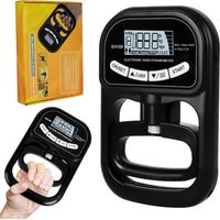 Dynamomètre numérique portable 120 kg, testeur de force de préhension, écran LCD, recharge USB, idéal pour les athlètes et l'entraînement à domicile