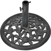 INLIFE Socle de parasol en fonte 12 kg 48 cm