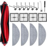 Kit accessoires Roborock 17pcs - Entretien Q10 S5/S5+/X5/X5+ - Maison - 1 brosse, 4 HEPA, 6 latérales - Propriétaires de Roborock