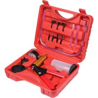 Kit di spurgo freni per tester del vuoto con pompa a vuoto e adattatore per manometro del vuoto per auto, camion e motociclette
