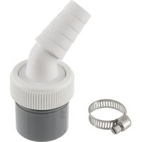 Ablaufadapter für Waschmaschinen, Waschmaschinenanschluss, Geschirrspüler-Ablaufschlauch mit 40-mm-Auslass und 18 bis 24-mm-Einlass