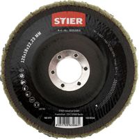 Disques abrasifs à lamelles en nylon STIER 125 x 18 x 22,23 mm, grain fin 5 pièces