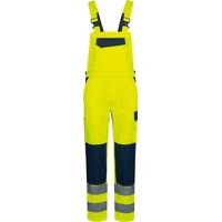 Gr .52 BORNA WARNSCHUTZ-LATZHOSE gelb BORNA HIGH VISIBILITY BIB TROUSERS