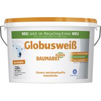 Globusweiß Wandfarbe weiß matt 2,5 L Innen