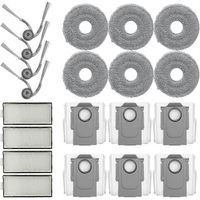 Pièces détachées pour aspirateur Roborock Saros Z70 / Saros Z70 Ultra : brosse latérale, filtre HEPA, lingette, sac à poussière
