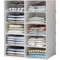Étagères Modulaires, Organisateur de Vêtements pour Placard, Étagère pour Chambre, Couloir. Étagères de Rangement pour la Maison, Le Couloir, la Chambre. 10 Modules