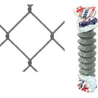 Rete per recinzioni animali zincata con maglia 50x50 romboidale Rotolo 25 Mt filo Ø2,2 - 200cm