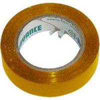 Ruban adhésif isolant jaune en pvc d'usage courant. dimension 15 mm x 10 m (RIS4)