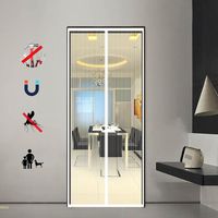 Moustiquaires pour Portes, pour Couloirs Portes Patio Anti Moustiquaire porte Magnétique, Moustiquaire de Porte Fermeture Automatique Installation Facile Sans Outils, 100x210cm