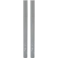 2 crayons eye-liner double pointe, fin super fin pour cils inférieurs, séchage rapide, pointe fine, teinte marron